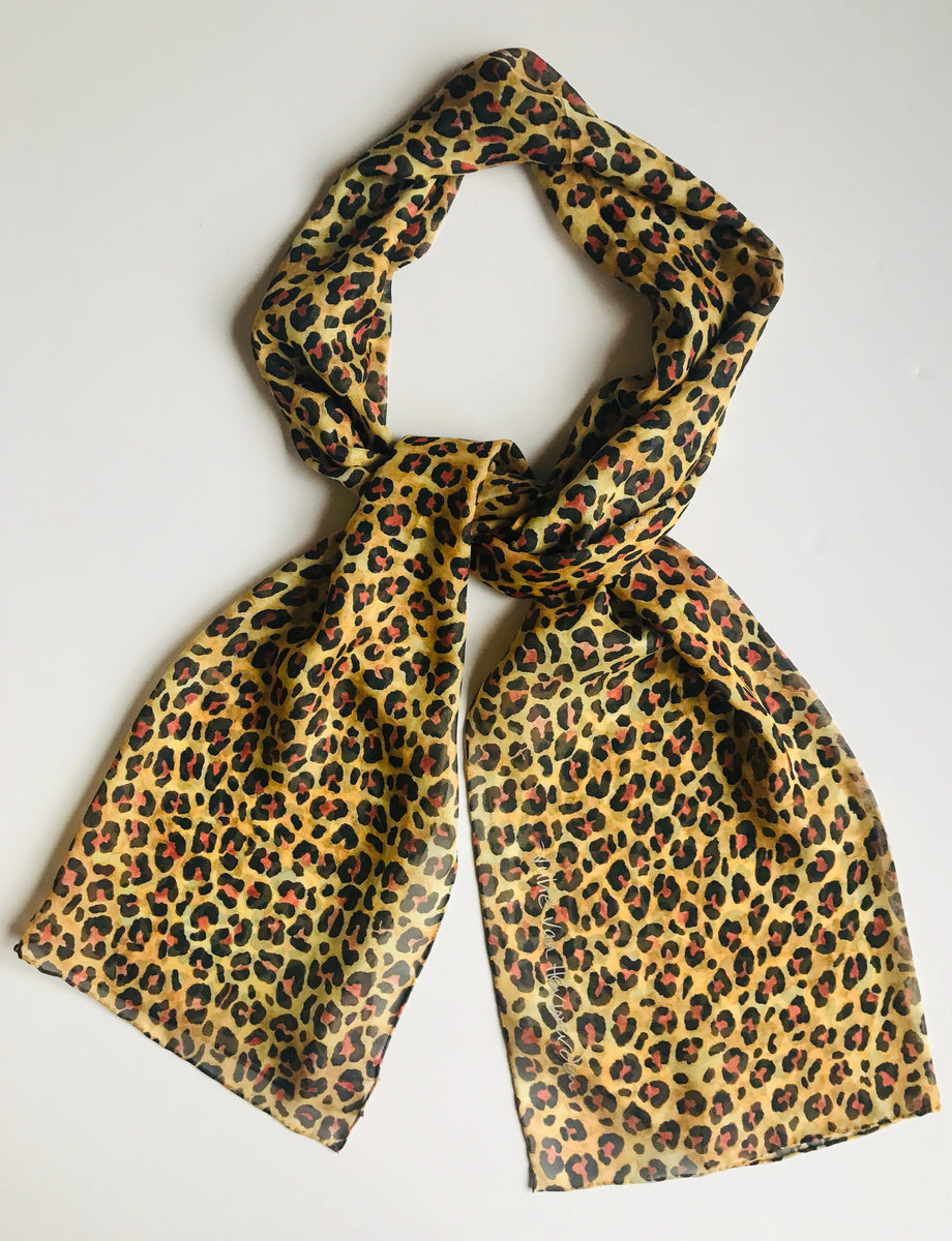 Cashmere Leopard Print Scarf – LEMONWOOD