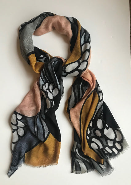 Silver & Gold Art Deco Scarf