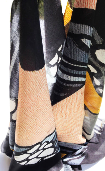 Silver & Gold Art Deco Scarf