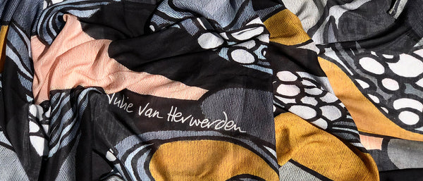 Silver & Gold Art Deco Scarf